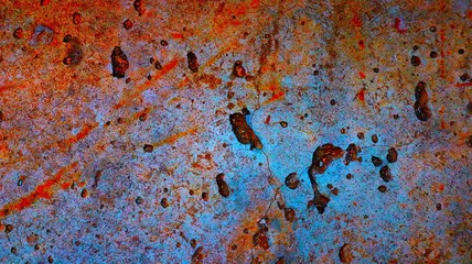 Abstract colored blue and orange background texture in grunge style