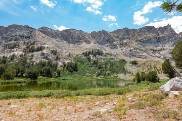 Afternoon view of the beautiful Castle Lake