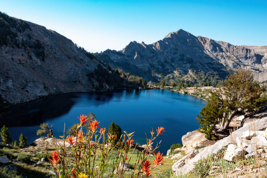 Morning view of the beautiful Liberty Lake