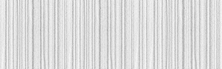 Panorama of Modern white stone wall with stripes texture and seamless background