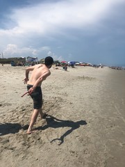 Horseshoes on the beach