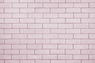 Close up rustic pink brick wall texture background. Copy space