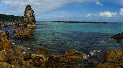 Stony beach in Asturias