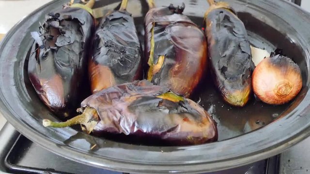 OF THE roasted eggplant appetizer as to make for breakfast,