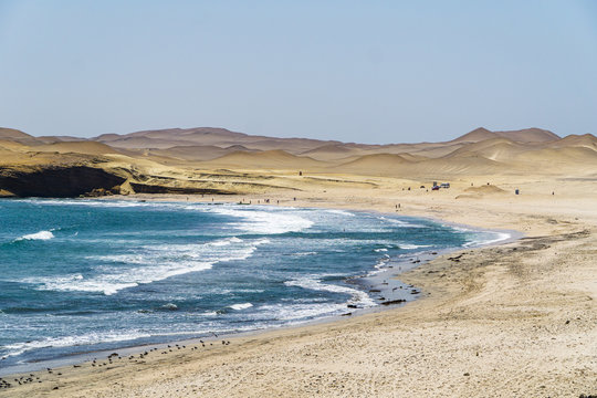 Beach in the Ica Desert of Peru