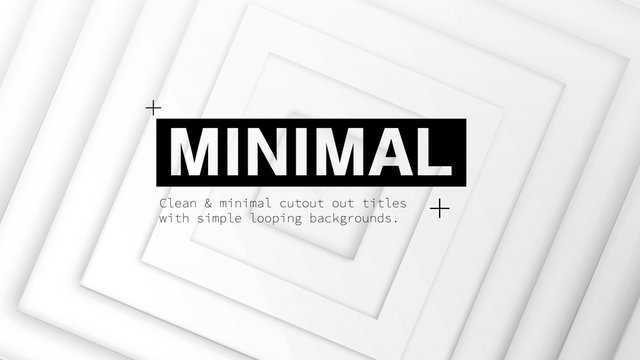 Clean Minimal Cutout Titles
