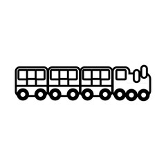 train mechanical fairground attraction line style icon