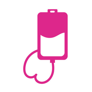 recommend clip art: blood bag medical silhouette style icon