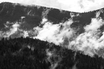 Idaho Mountains with Clouds in the Morning