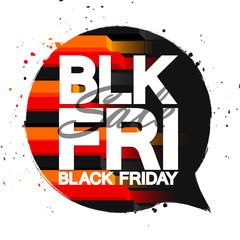 Black Friday Sale, banner design template, discount tag, final season offer, vector illustration