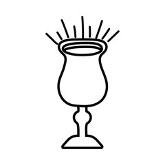 chalice cup line style icon