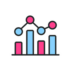 Chart illustration vector