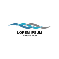 Wave Logo Vector Illustration Icon