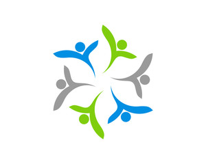 Circular connection healthy people