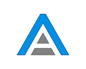 Triangle shape with letter A in the middle