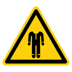 Warning Wear Protective Clothing Symbol Sign ,Vector Illustration, Isolate On White Background Label. EPS10