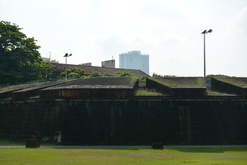 Wall fortress at Intramuros in Manila, Philippines