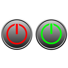 vector illustration of a power button