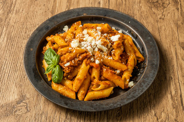 イタリア料理 ペンネ ボロネーゼ  Italian pasta Penne Bolognese