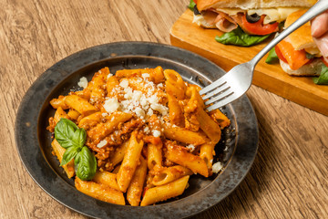 イタリア料理 ペンネ ボロネーゼ  Italian pasta Penne Bolognese