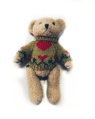 teddy bear on white background