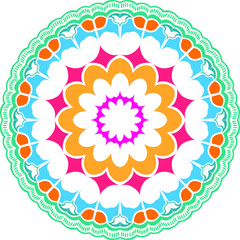 Colorful Mandalas for coloring book. Decorative round ornaments.vector mandala design.