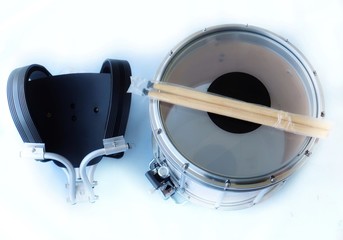 drum and drumsticks