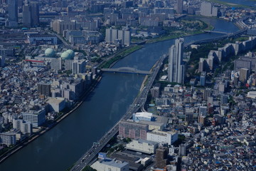 Fototapeta na wymiar 東京スカイツリーからの景色
