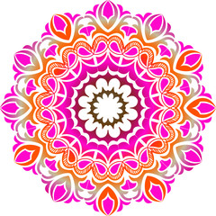 Colorful Mandalas for coloring book. Decorative round ornaments.vector mandala design.