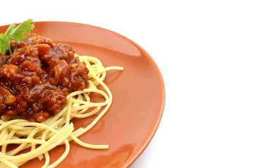Spaghetti food on plate