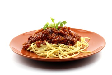 Spaghetti food on plate