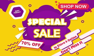 Obraz premium retro sale banner design