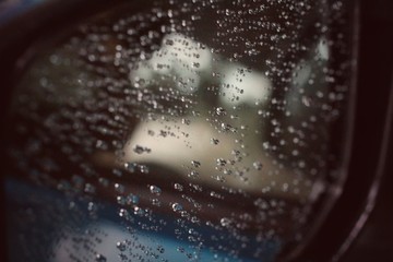 rain drops on window