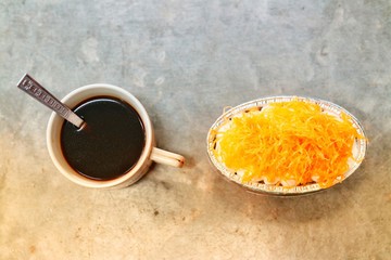 pumpkin soup in a glass bowl