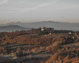 landscape of tuscany italy