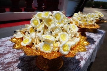 wedding  decorated with flowers