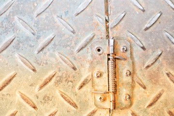 old rusty metal plate