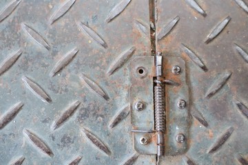 old rusty metal plate