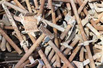 close up of old rusty iron