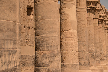 Philae Temple, columns, Aswan, Egypt
