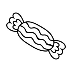 sweet candy halloween style line icon