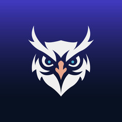 Owl mascot logo template