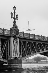 St. Petersburg. Trinity bridge. Opened in 1903. Riveted metal structures.