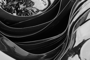 black and white abstract kelp kombu seaweed background © Alexandra Scotcher