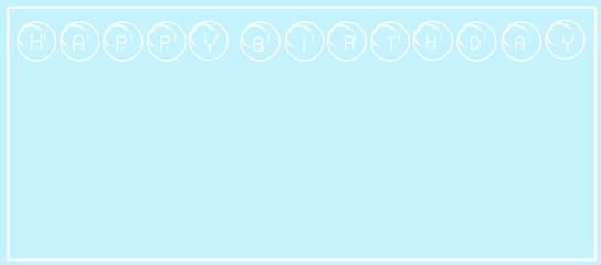 Happy Birthday. Design template for birthday celebration.