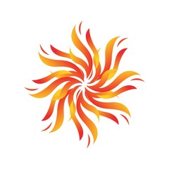 Sun Vector logo summer icon design. Sun burst star logo icon. Vector yellow sun symbol