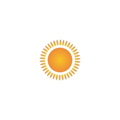 Sun Vector logo summer icon design. Sun burst star logo icon. Vector yellow sun symbol