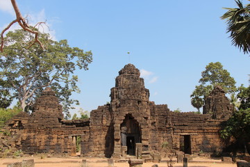 Cambodia. Phnom Penh. Ta Phrom. Temple. Buddhist temple built at the end of the 12th century. The...