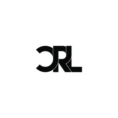 crl letter original monogram logo design