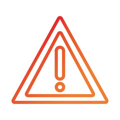 alert caution signal gradient style icon